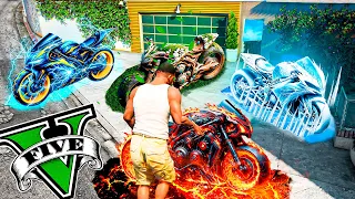 ROBANDO MOTOS ELEMENTALES en GTA 5! 🔥🌊