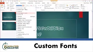 Download / Install Custom Font for PowerPoint Presentations or Word Documents