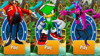 Sonic Dash - Jet Mod Unlocked vs All Bosses Zazz Eggman - All 44 Characters Unlocked