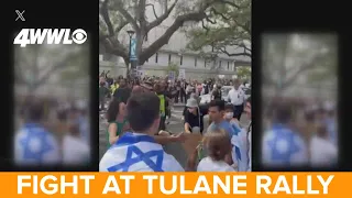 Fight breaks out at Tulane rally over Israel-Hamas war, students injured