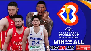 FIBA World Cup 2023 l 'Never looked back' l Georgia VS Gilas Pilipinas l NBA 2K23 PC Gameplay