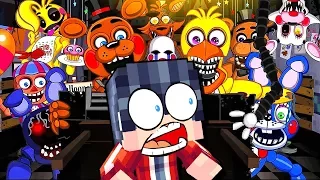 WHAT WILL ANIMATRONICS ATTACK? ~ MINECRAFT HORROR FNAF in Five Nights AT with Freddie - Animatronic