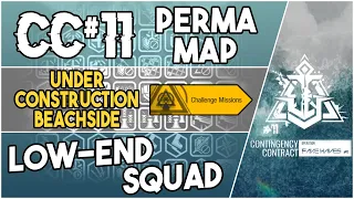 CC#11 Permanent Map - Under Construction Beachside Challenge Missions | Low End Squad |【Arknights】