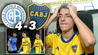 BELGRANO 4 - BOCA JUNIORS 3 - REACCION PICANTE - Copa de la Liga - Fecha 8 - Toto Bordieri