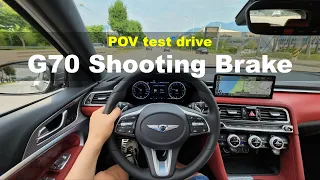 2023 Genesis G70 Shooting Brake POV test drive