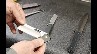 Gerber Folding Cleavers: Flatiron and Asada. Great as long as you don't need to cleave anything.