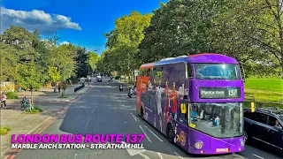 London BUS RIDE from Central London to South London on a sunny afternoon - Route 137 🚌