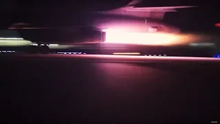 B-1B Lancer Night Takeoffs - Massive Afterburners!