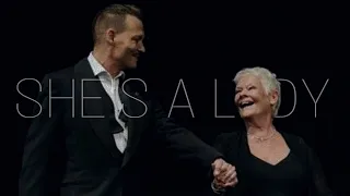 johnny depp + judi dench | she's a lady