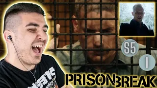 THEY ARE BOTH BACK!!!! PRISON BREAK SEASON 5 EPISODE 1 REACTION!!!