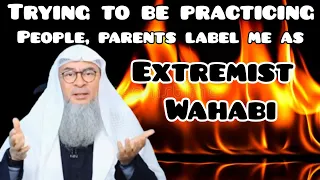 Trying to become practicing muslim but people, parents label me as extremist, wahabi Assim al hakeem