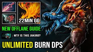 NEW OFFLANE JAKIRO GUIDE Unlimited Burn DPS Easy 22Min GG Brutal Macropyre Jakiro Dota 2