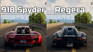 NFS Unbound: Porsche 918 Spyder vs Koenigsegg Regera - WHICH IS FASTEST (Drag Race)