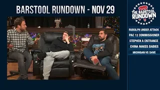 Barstool Rundown - November 29, 2018