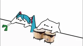 Bongo Cat y Catsune Miku// Ievan Polka