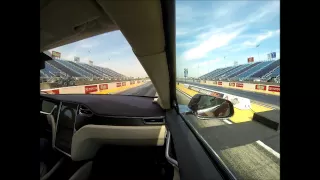 Tesla Model S vs Cadillac CTS-V drag race