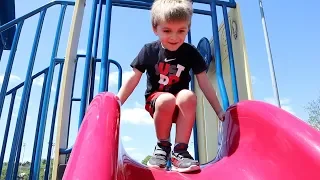 SLIDING AROUND THE PLAYGROUND!