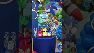 Decoração tema Sonic, festa de menino 7 anos!  #sonic #festa #shorts