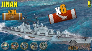Cruiser Jinan 6 Kills & 197k Damage | World of Warships Gameplay