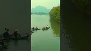 Trang An River Boat Tour Experience NINH BINH VIETNAM 🇻🇳 *FULL VIDEO IN FIRST COMMENT*