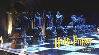 ~ASMR~ Wizards Chess♟🔥| Harry Potter and the Philosopher's Stone - Fire Crackling, Stone Crumbling