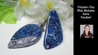 Polymer Clay Pendant Using Mokume Gane and Mica Shift Techniques - Jewelry Making Tutorial