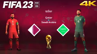 FIFA 23 - Qatar vs. Saudi Arabia - FIFA World Cup Qatar Final | PS5™ Gameplay [4K 60FPS] Next Gen