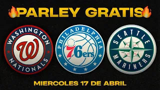 🔥 PRONOSTICOS DE NBA, MLB Y NHL PARA HOY 17/04/2024 🔥 PARLEY GRATIS 🔥