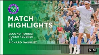 Roger Federer vs Richard Gasquet , Wimbledon tennis ,#wimbledon