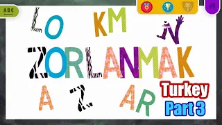 Learn Turkish Alphabet - Turkey ABC P3