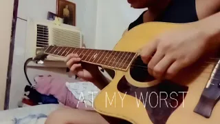 At my worst // Pink Sweat$ (fingerstyle guitar cover) w/ free tabs