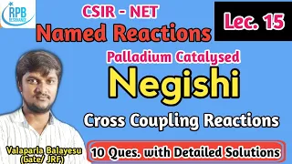 Negishi Cross coupling reaction - CSIR-NET, GATE,JAM, CUCET... ll Rpb Resonance ll