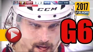 Ottawa Senators vs New York Rangers. 2017 NHL Playoffs. Round 2. Game 6. May 9th, 2017. (HD)