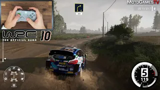 WRC 10 DEMO - Controller Gameplay [Ford Fiesta WRC at Rally Estonia]