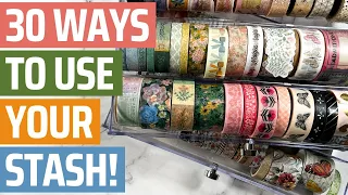 How to use up Washi Tape: The ULTIMATE Guide for every Crafter!