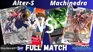 Omnimon Alter-S Turbo VS Machinedramon | Digimon Card Game | BT15 Exceed Apolcalypse