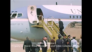 President Gerald R. Ford Arrives And Speaks In Dallas - April 1976