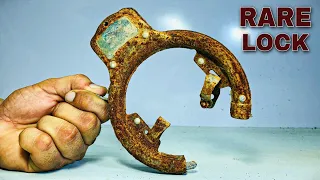 Rusty Antique Lock Restoration - Rare Cycle Lock Restoration Video