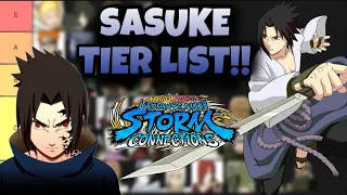 Ranking EVERY Sasuke in Naruto Storm Connections!! | Tier List