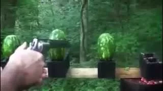 500 magnum revolver vs watermelons