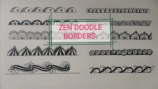 Border Zentangle Designs | Border Arts | Marz's Passion