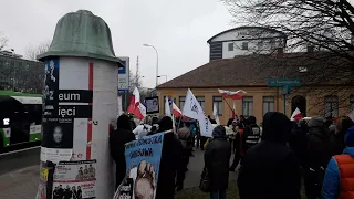 cz.2 08.02.2022 Protest Okręgowa Izba Lekarska w obronie dr. Doroty Sienkiewicz prezes PSNLiN