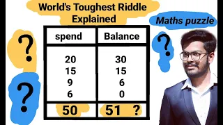 Maths Puzzle || World's Toughest Riddle Explained