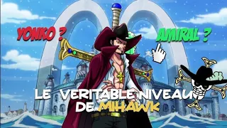 OU SITUER LE NIVEAU DE MIHAWK? RELEXION ONE PIECE