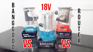 Banggood 18v Router Review | Can it beat Makita and Milwaukee? | Cordless Router Showdown