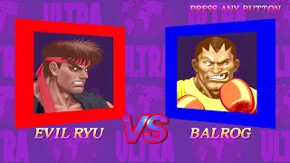 Ultra Street Fighter II The Final Challengers -  Evil Ryu Arcade Mode (World Warrior Difficulty)