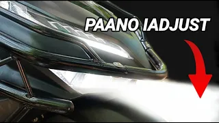 Paano iadjust ang HEADLIGHT AIM ni Honda Click V2,V3