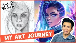 REACTING TO OLD ART!! (My Art Journey)