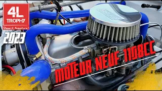 montage du nouveau moteur de la 4L - 4L ou 4 cuisses au 4L Trophy 2023