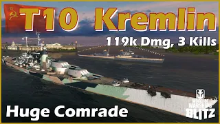 [T10 Kremlin] Huge Comrade | Warships Blitz